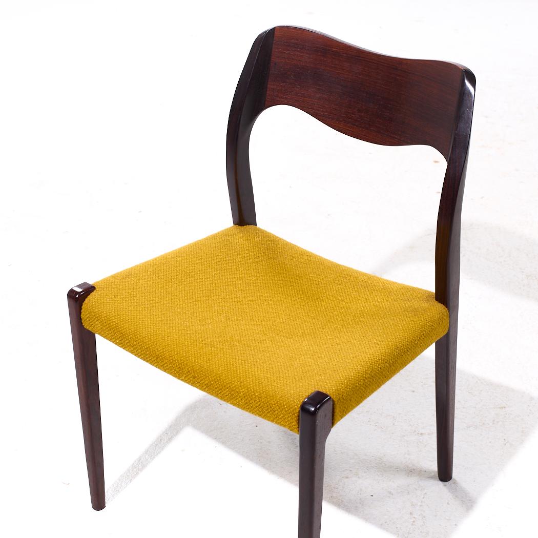 Niels Moller Modell 71 Dänische Palisander-Esszimmerstühle aus der Mitte des Jahrhunderts - 6er-Set im Angebot 4