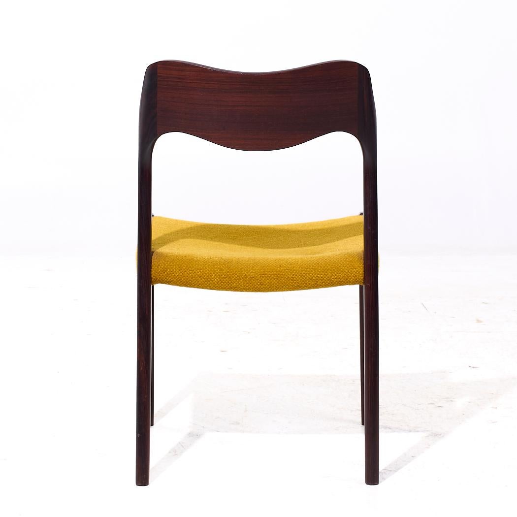 Niels Moller Modell 71 Dänische Palisander-Esszimmerstühle aus der Mitte des Jahrhunderts - 6er-Set im Angebot 2