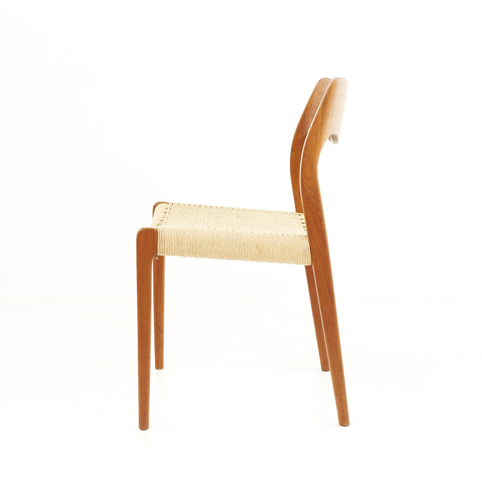 Niels Moller Model 71 Mid Century Teak Dining Chairs, Set of 6 2