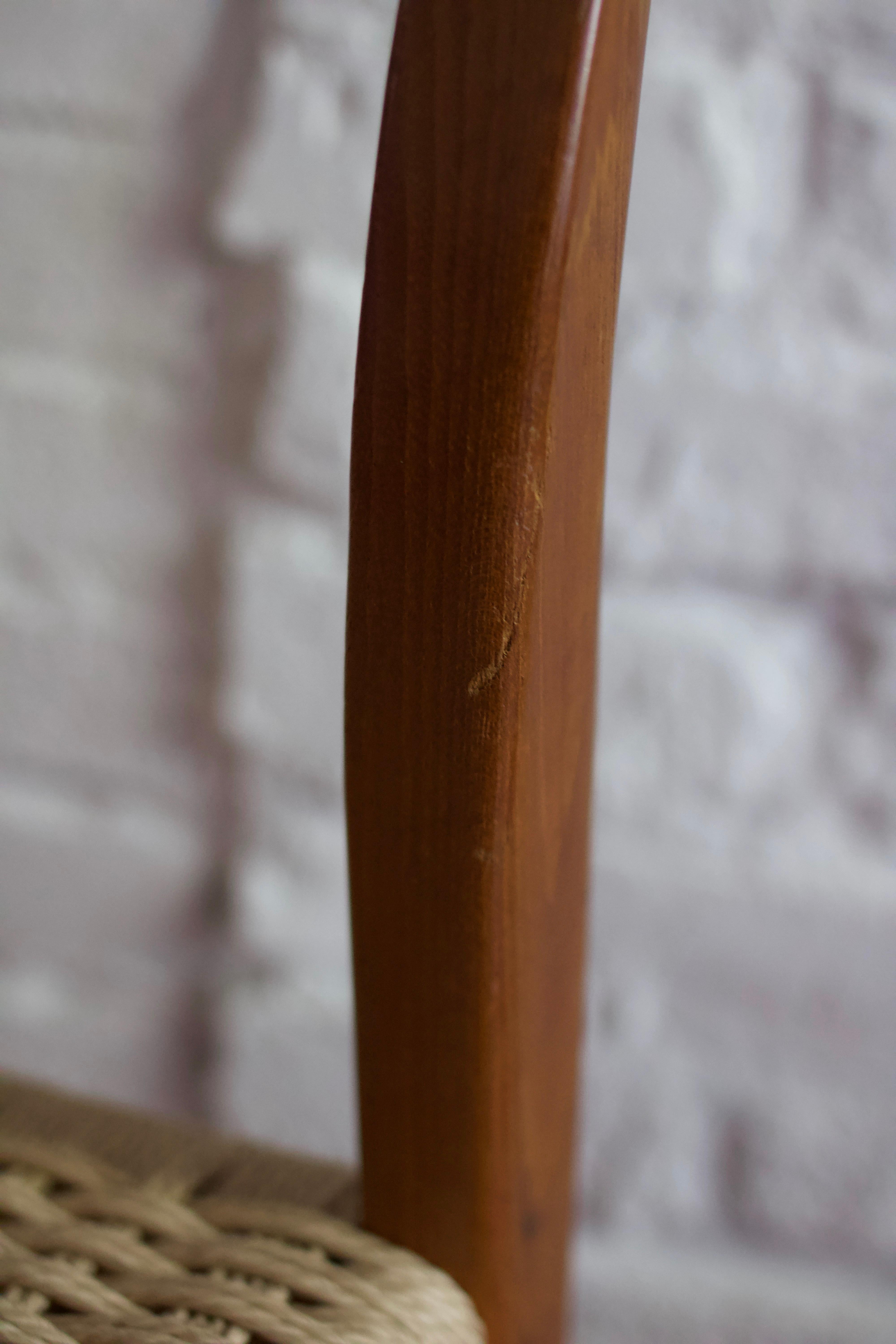 Niels Moller Model 71 Teak & Danish Cord Dining Chair, 1960's 5