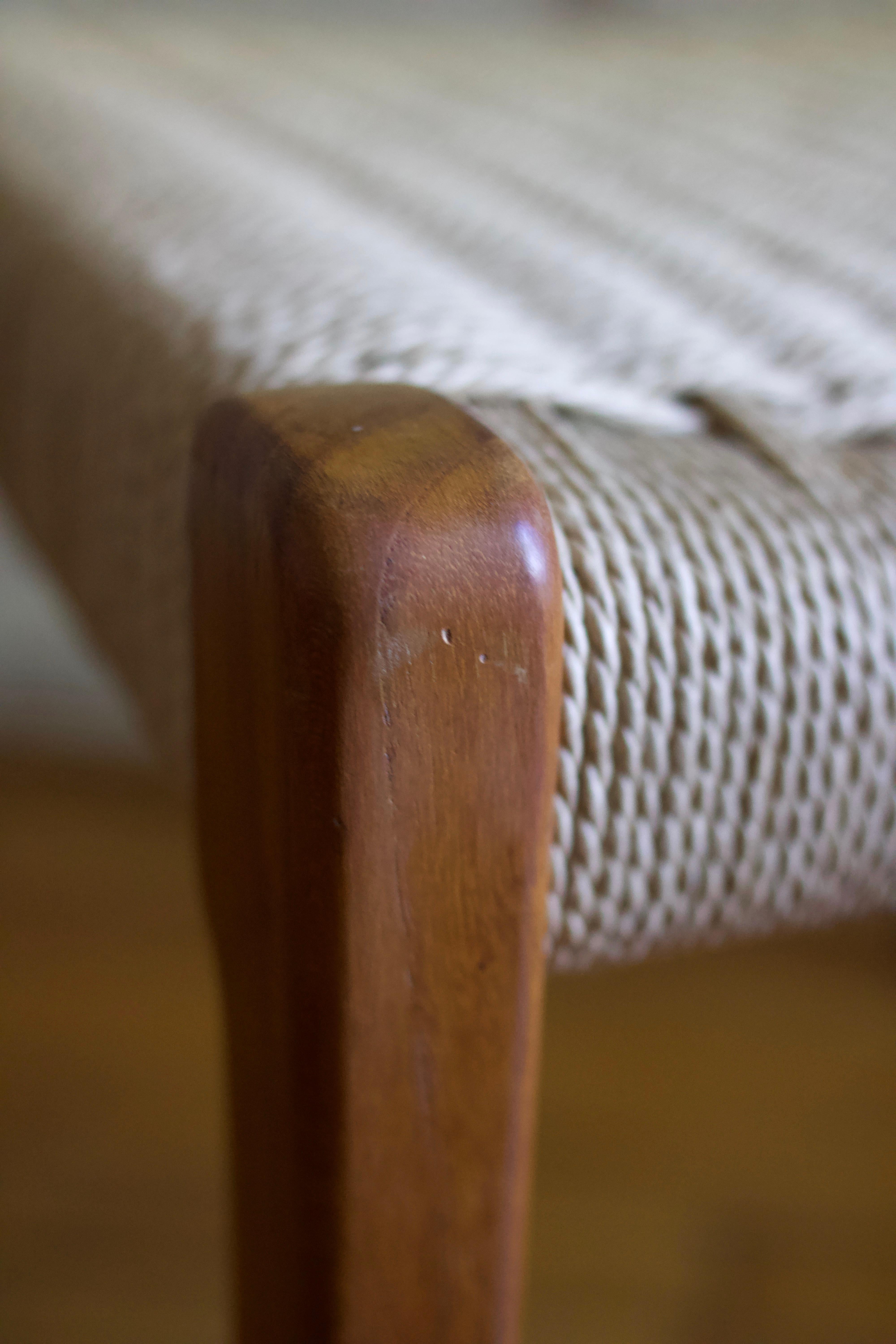 Niels Moller Model 71 Teak & Danish Cord Dining Chair, 1960's 8