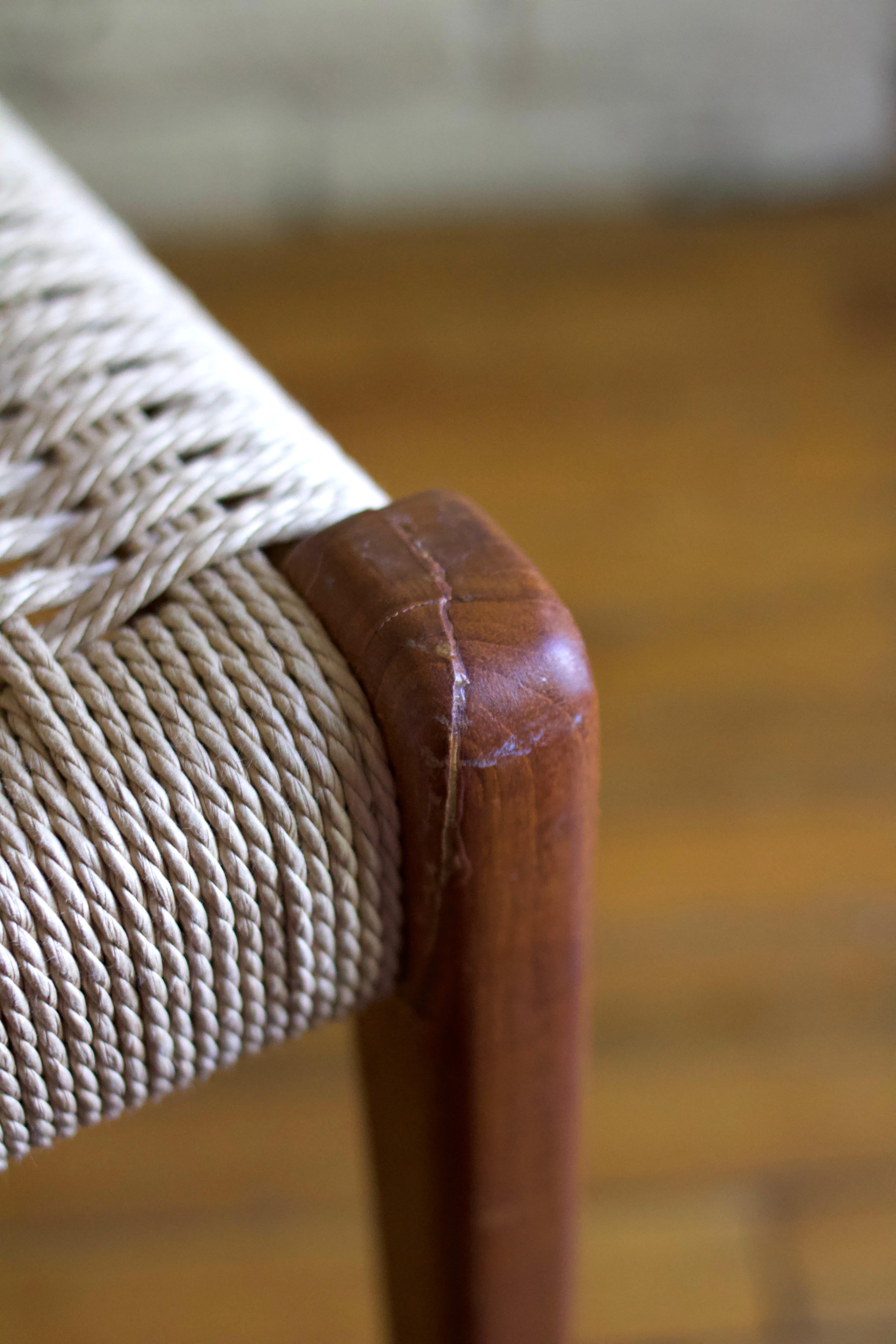 Niels Moller Model 71 Teak & Danish Cord Dining Chair, 1960's 1