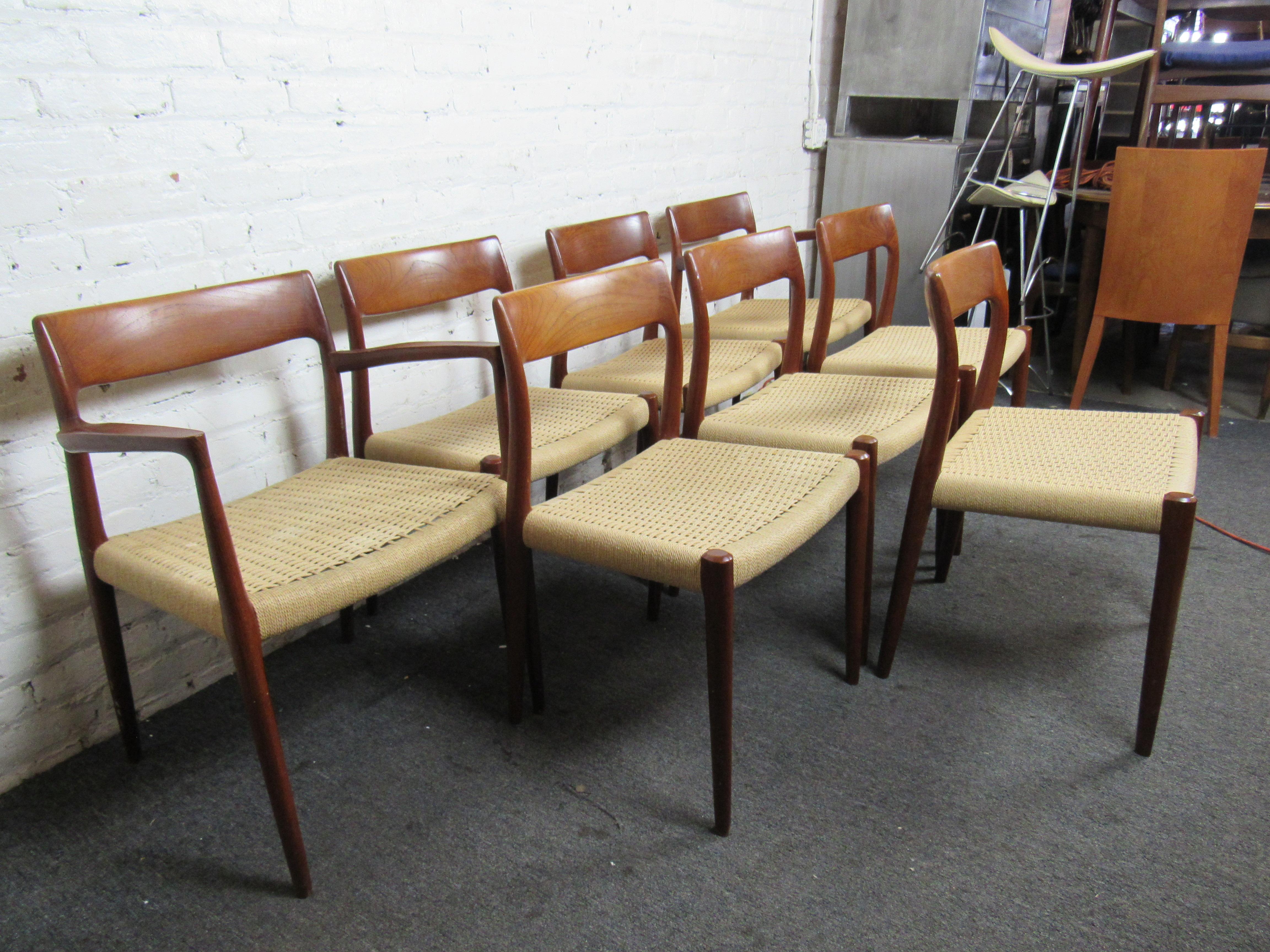 Mid-Century Modern Niels Moller Model 77 Dining Chairs