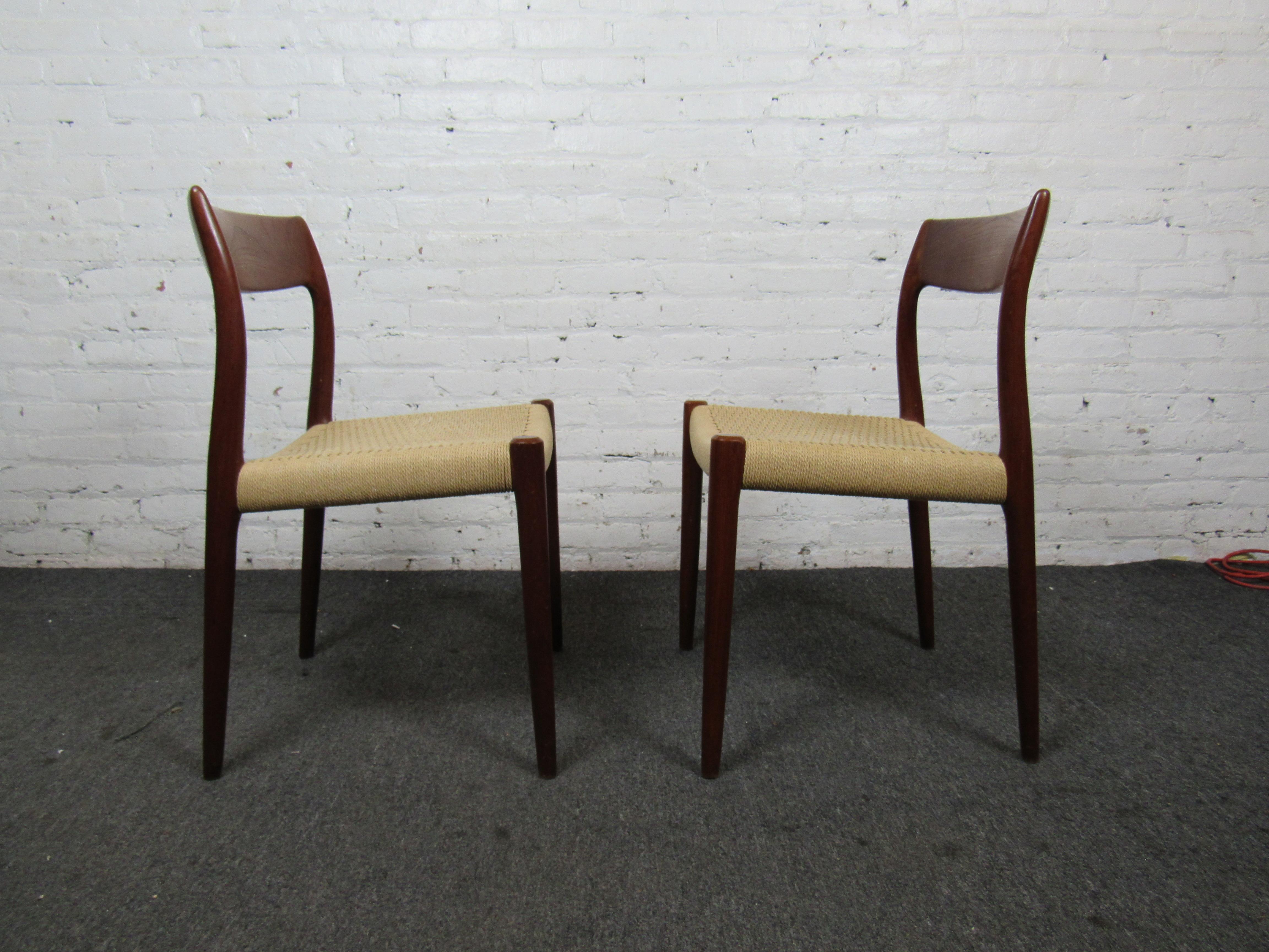 20th Century Niels Moller Model 77 Dining Chairs