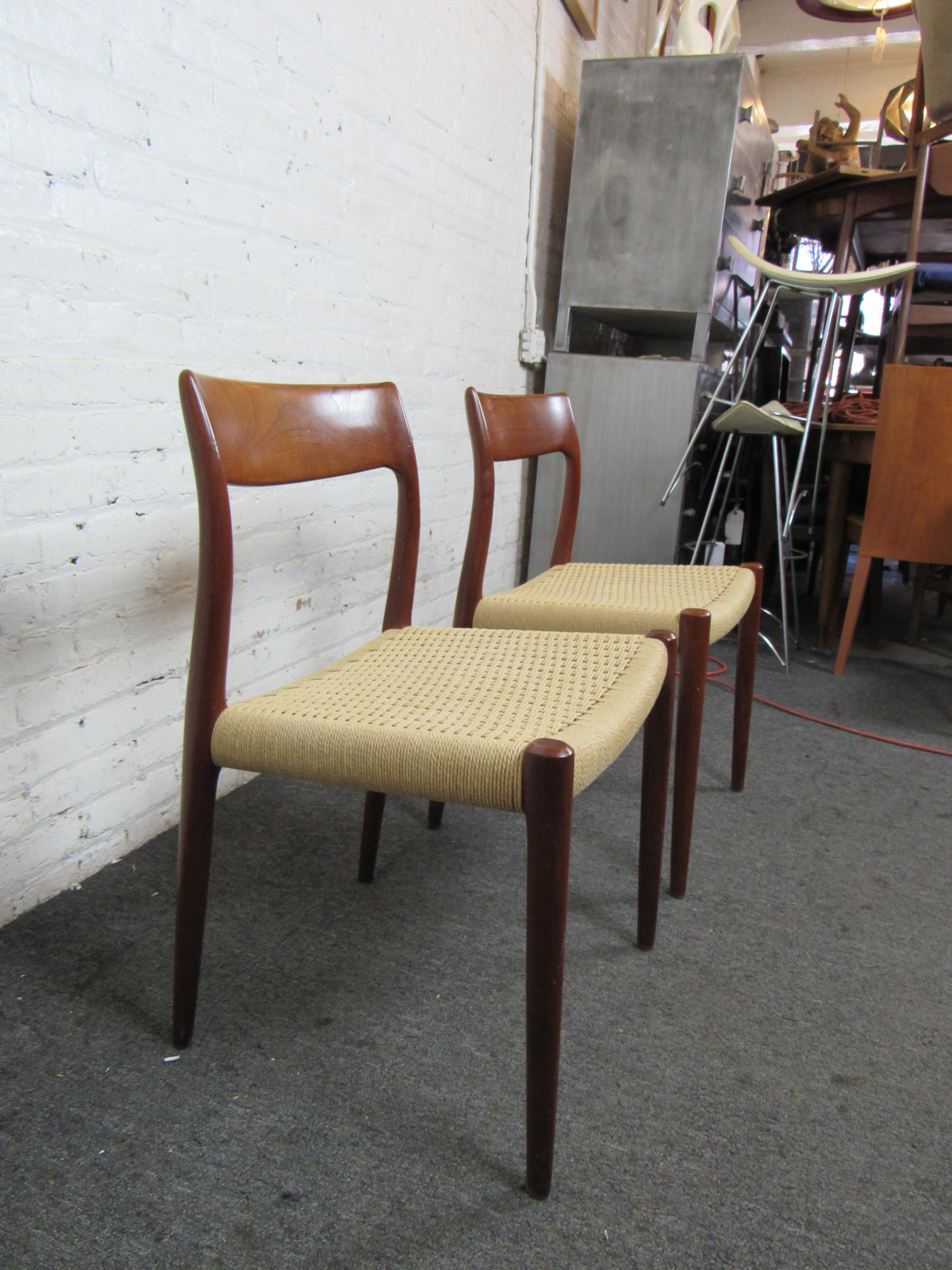 Papercord Niels Moller Model 77 Dining Chairs
