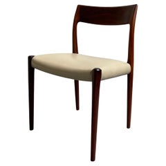 Niels Moller Model 77 Rosewood Leather Dining Side Chair
