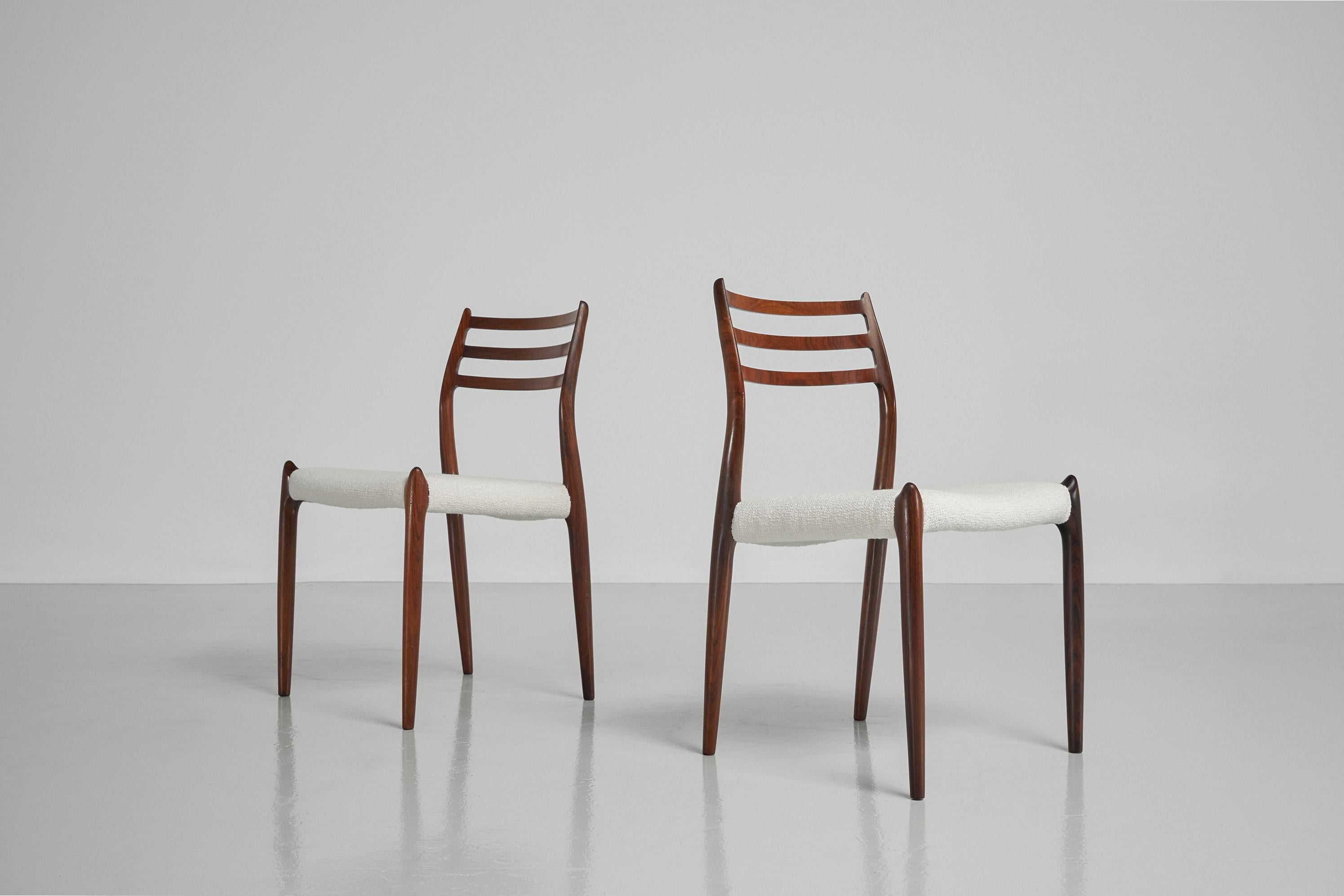 Niels Moller Model 78 Dining Chairs 12x Denmark 1962 5