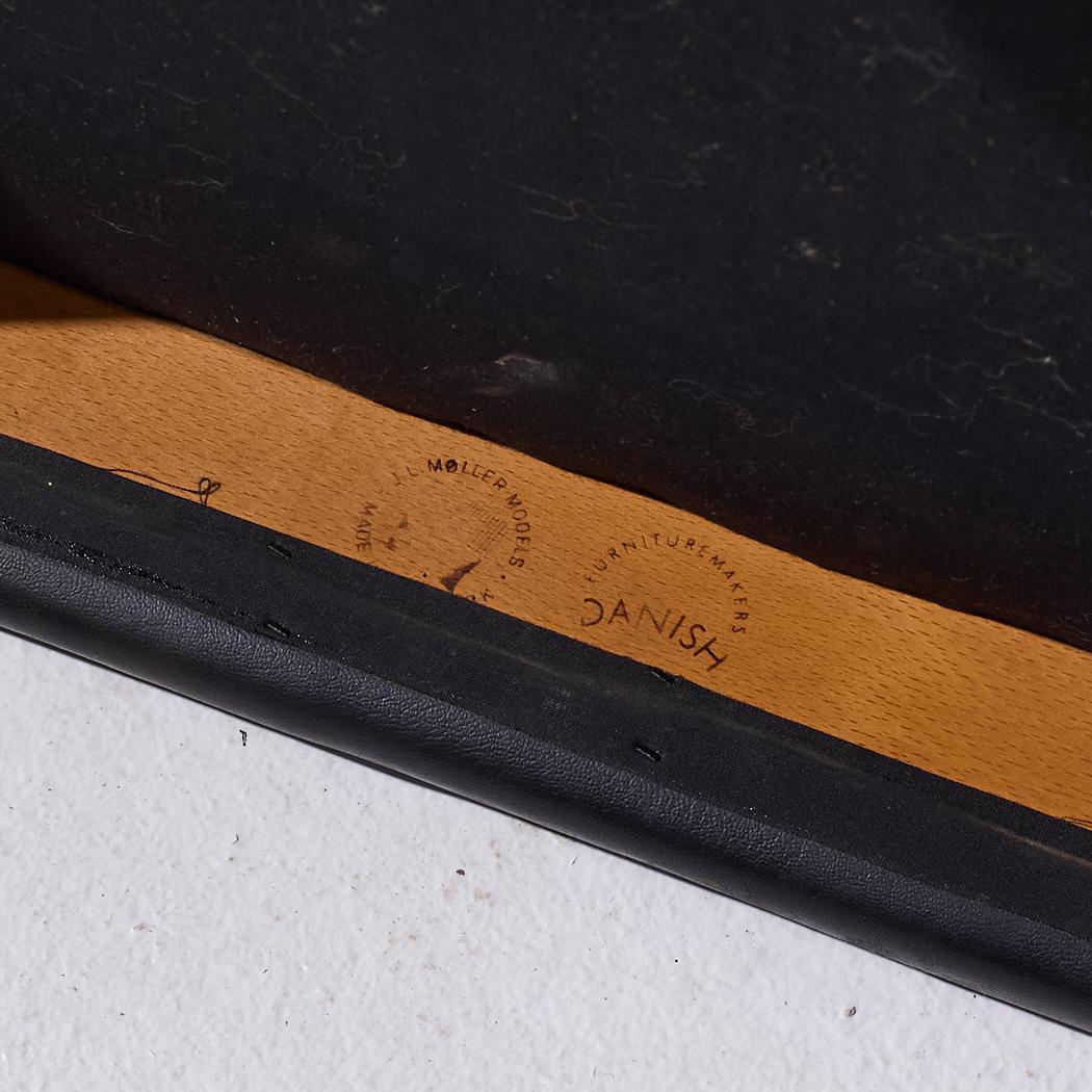 Chaises de salle à manger danoises du milieu du siècle dernier en teck Niels Moller modèle 78, lot de 4 en vente 4