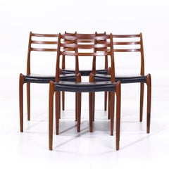 Niels Moller Model 78 Mid Century Danish Teak Dining Chairs - Set of 4