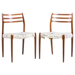 Niels Moller Model 78 Mid Century Rosewood Dining Chairs - Pair