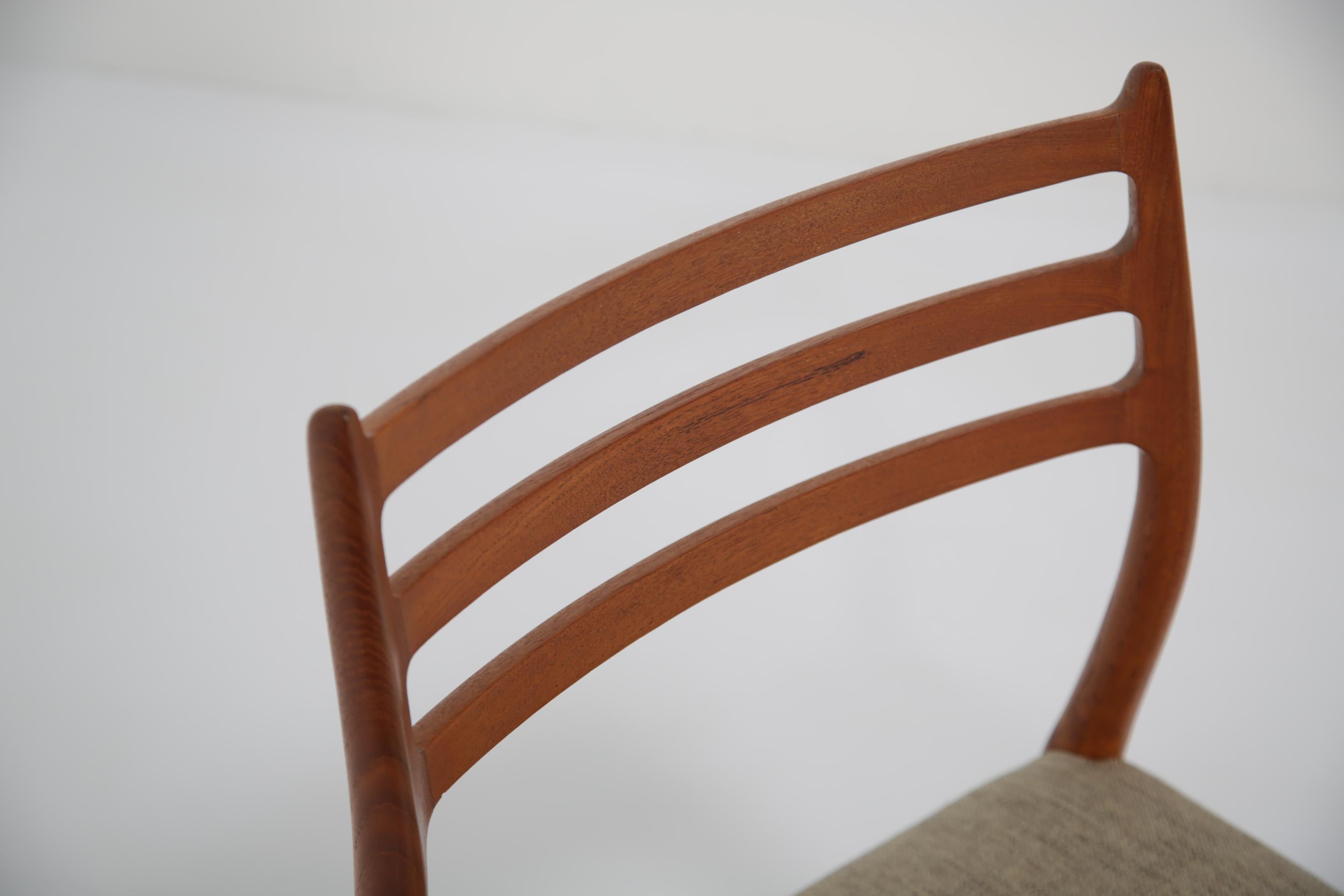 Niels Moller Model No. 78 Teak-Esszimmerstühle. Dänemark, 1962. im Angebot 5