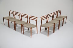 Niels Moller Model 78 Teak Dining Chairs. Denmark, 1962.