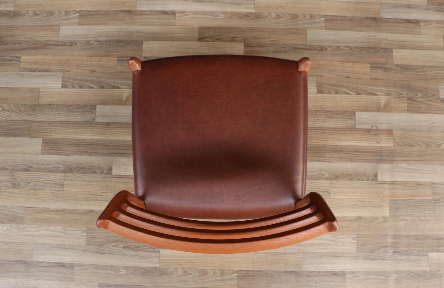 Mid-20th Century Niels Moller Model-78 Teak & Leather Desk Chair For Sale