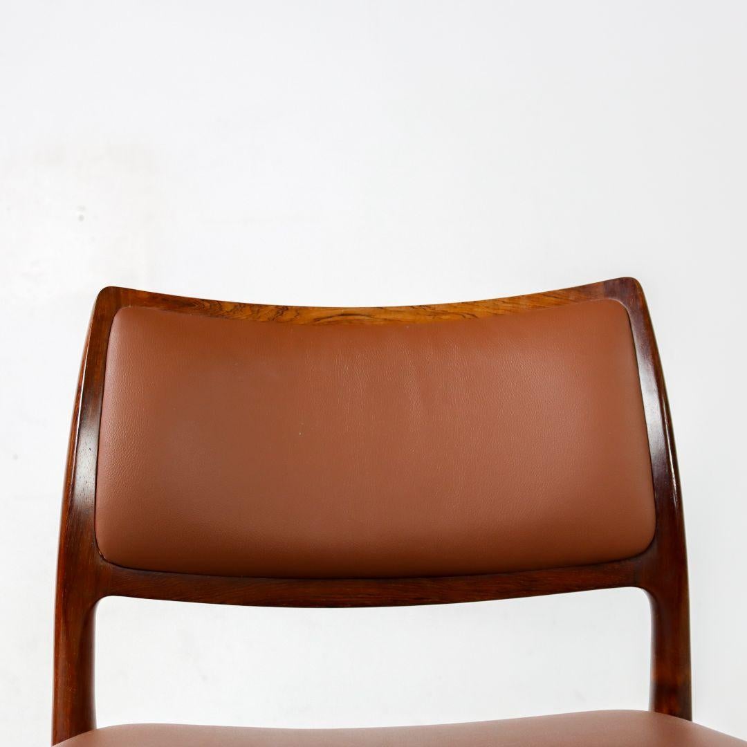 Niels Möller Model 80 Rosewood Dining Chairs For Sale 6