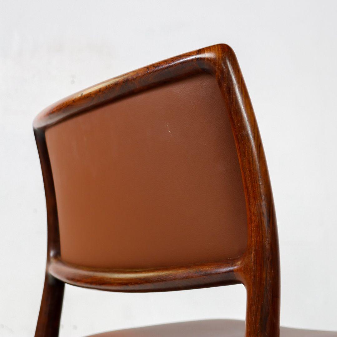 Niels Möller Model 80 Rosewood Dining Chairs For Sale 7