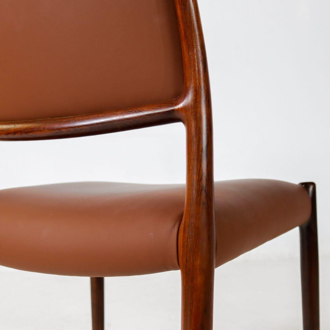Niels Möller Model 80 Rosewood Dining Chairs For Sale 8