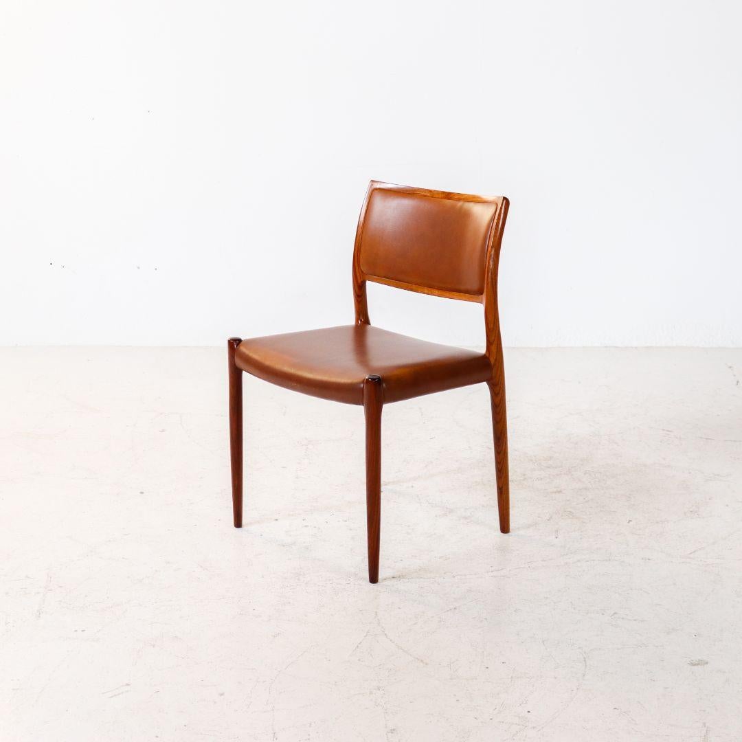 Danish Niels Möller Model 80 Rosewood Dining Chairs For Sale
