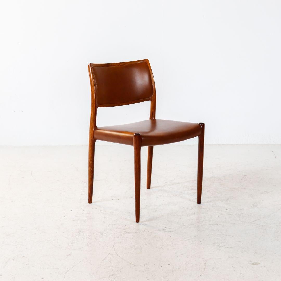 Niels Möller Model 80 Rosewood Dining Chairs For Sale 1
