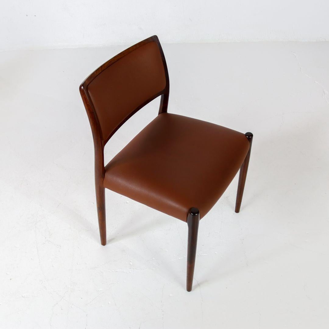 Niels Möller Model 80 Rosewood Dining Chairs For Sale 2