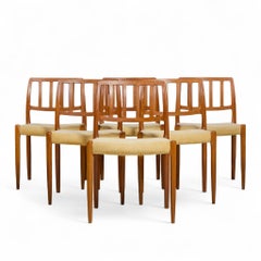 Niels Moller Model 83 Mid Century Danish Teak Dining Chairs - Set of 6