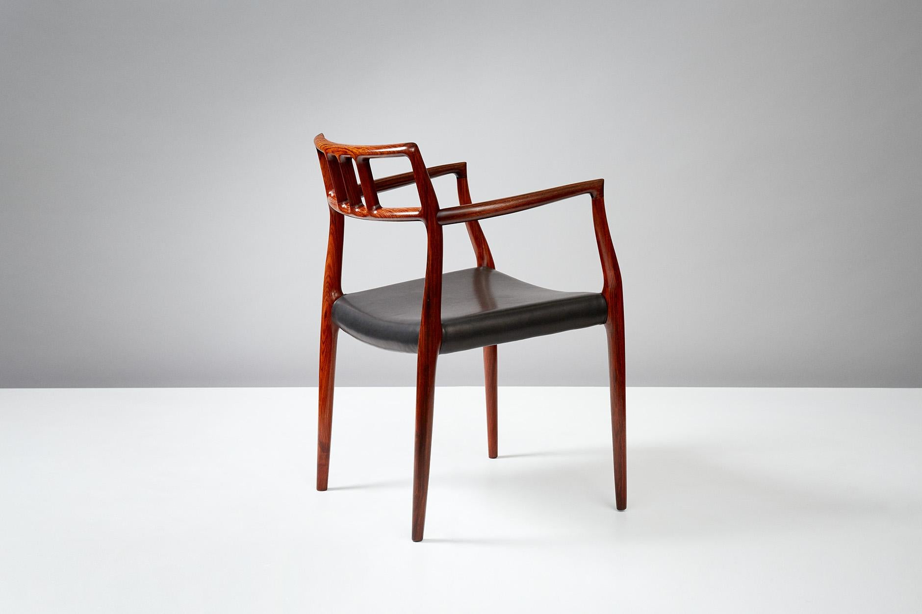 Scandinavian Modern Niels Moller Model Rosewood Model 64 Chair