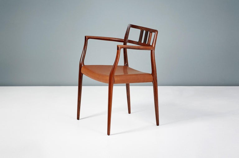 Scandinavian Modern Niels Moller Model Rosewood Model 64 Chair For Sale