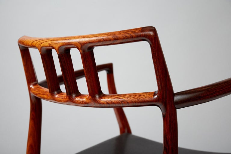 Niels Moller Model Rosewood Model 64 Chair In Good Condition For Sale In London, GB