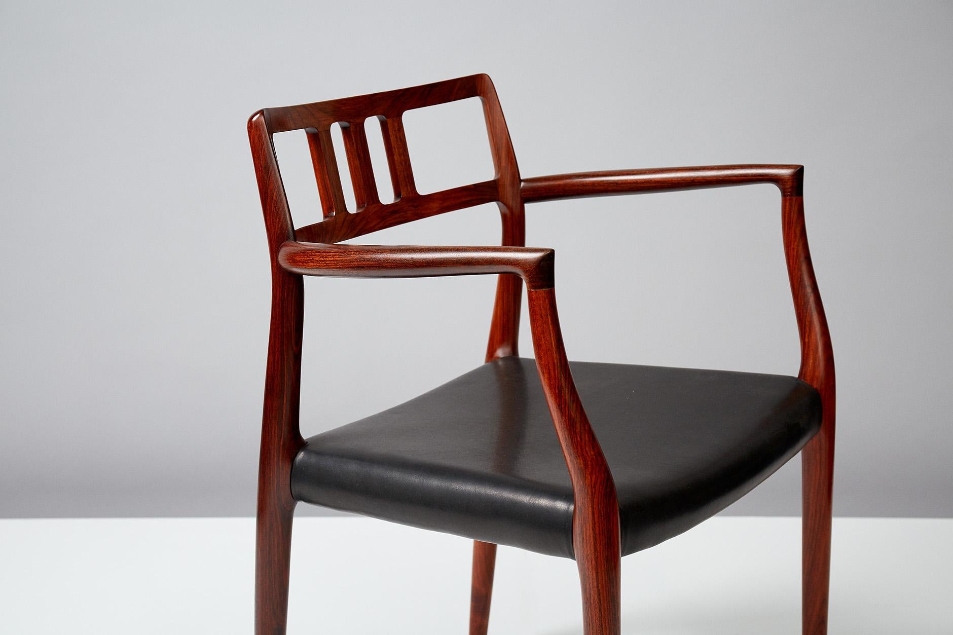 Mid-20th Century Niels Moller Model Rosewood Model 64 Chair
