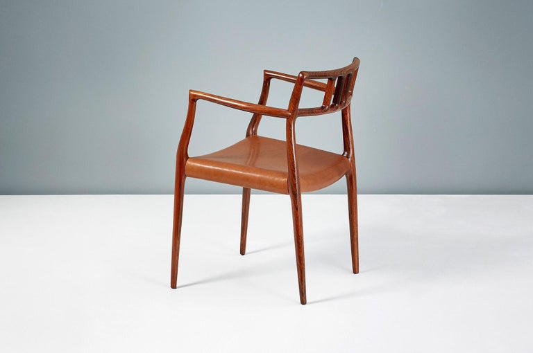 Mid-20th Century Niels Moller Model Rosewood Model 64 Chair For Sale
