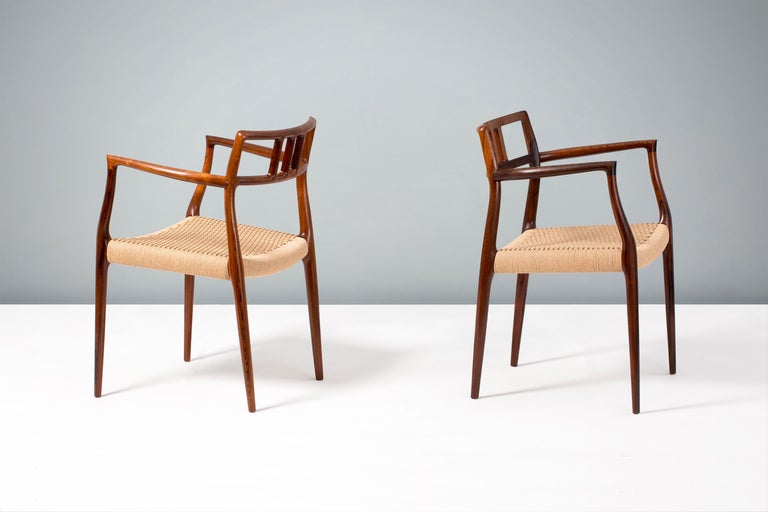 Niels Møller Model Rosewood Model 64 Chairs, 1966 In Excellent Condition For Sale In London, GB