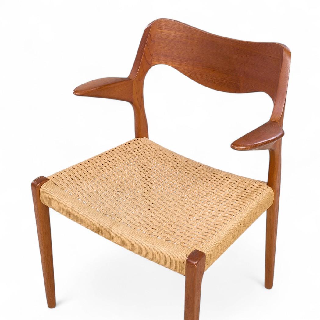 Niels Moller Modelle 55/71 Mid Century Danish and Rope Dining Chairs - 6er Set im Angebot 4