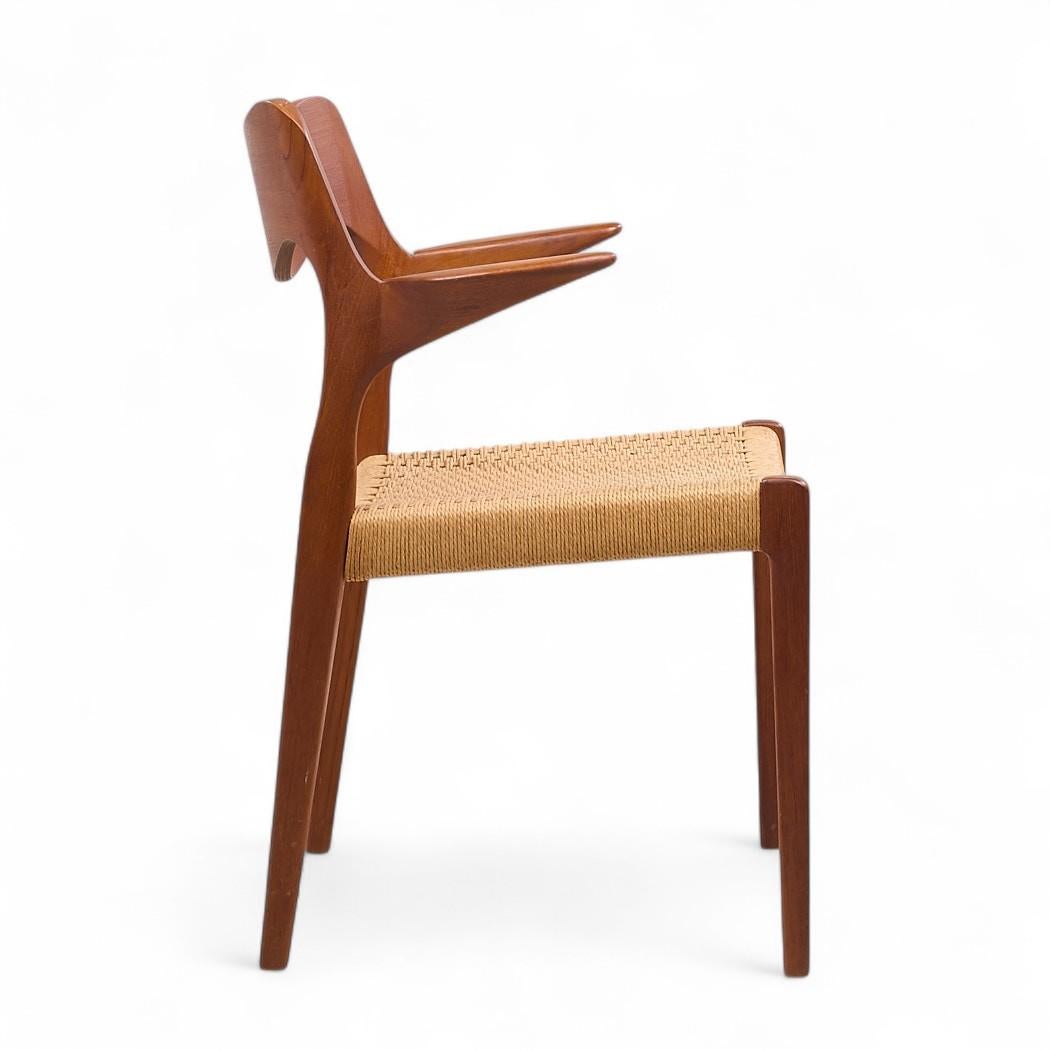 Niels Moller Modelle 55/71 Mid Century Danish and Rope Dining Chairs - 6er Set im Angebot 2