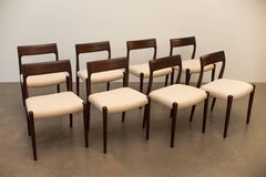 Niels Moller No. 77 Rosewood Set Chairs, Modern Scandinavia, 1970