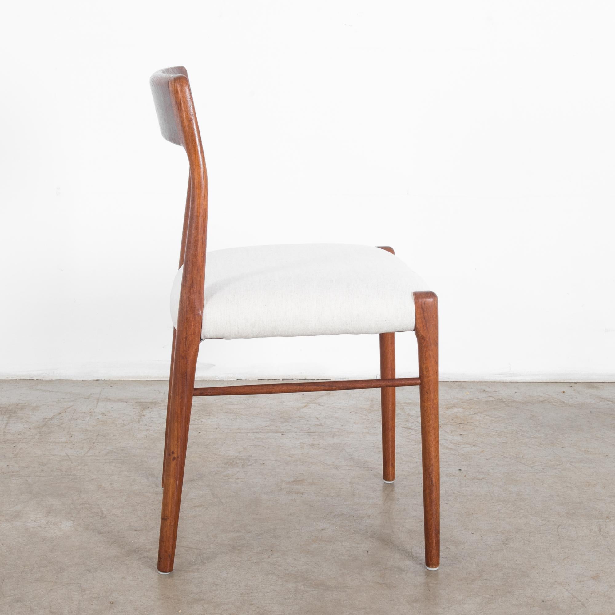 Danish Niels Moller No. 77 Upholstered Teak Chair