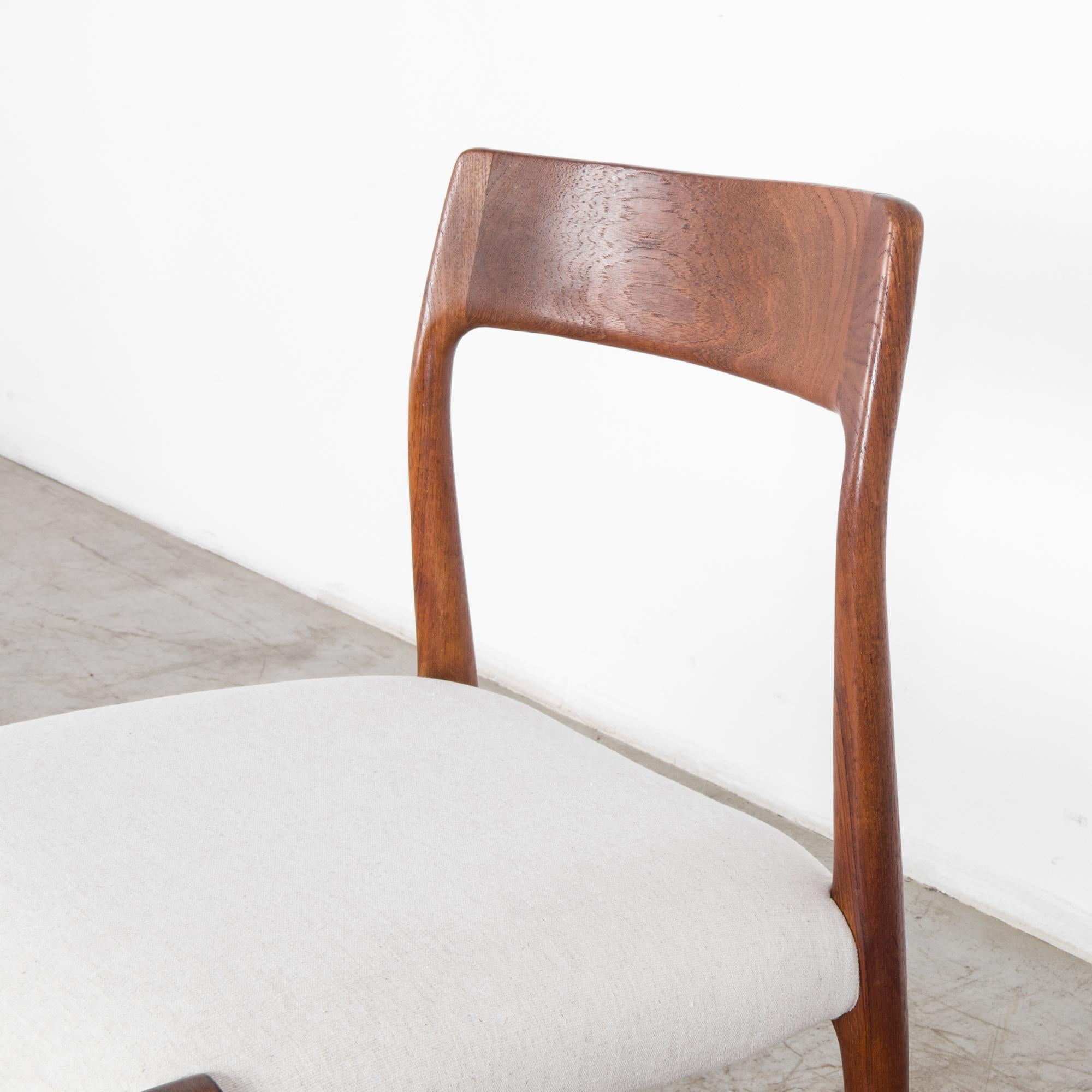 Upholstery Niels Moller No. 77 Upholstered Teak Chair