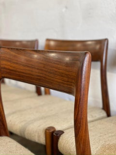 Niels Moller Rosewood Danish Modern Dining Chairs Model 75
