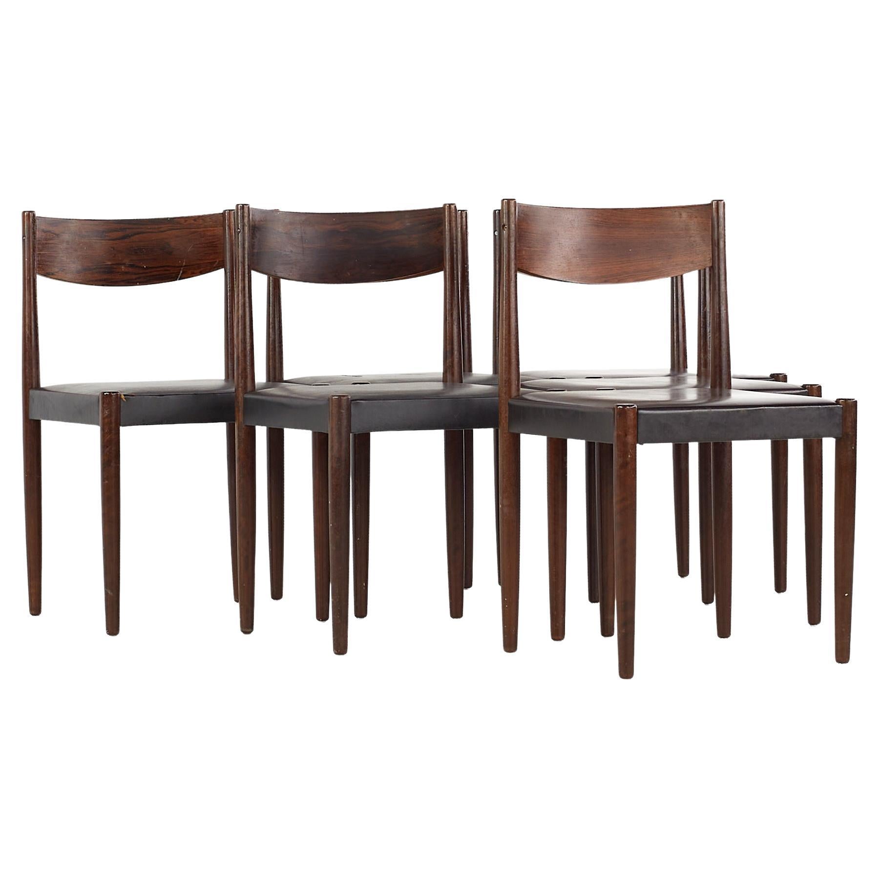 Niels Moller Style Mid-Century Danish Rosewood Dining Chairs, Set of 6