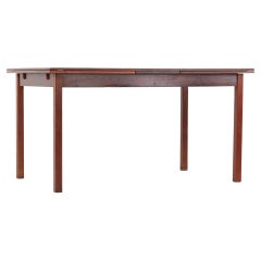 Niels Moller Style Mid Century Rosewood Hidden Leaf Dining Table