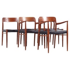 Niels Moller Teak Model 75 and Model 56 Dining Chairs - Set of 6