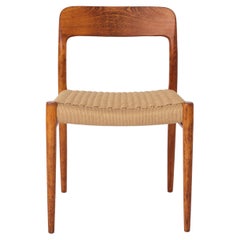 Niels Moller Vintage Chair 1950s Danish Papercord