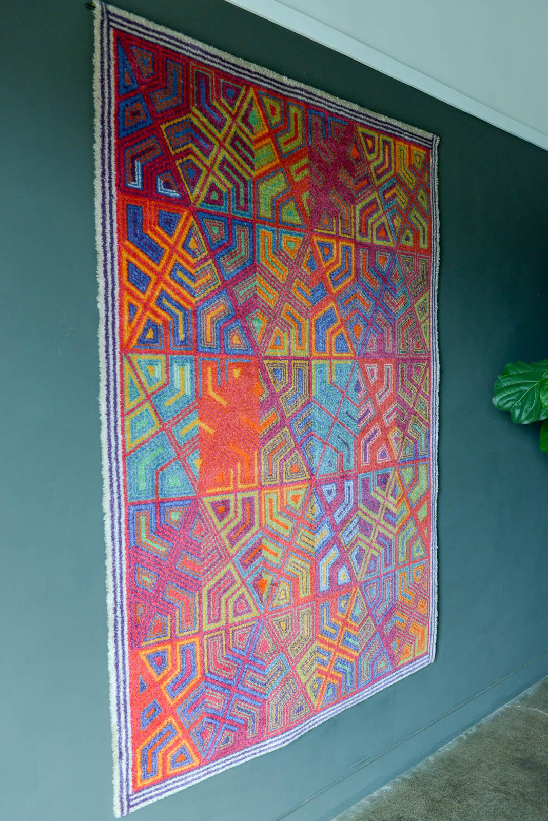 Late 20th Century Niels Nedergaard 'Infinity' for Ege Axminster Rug or Wall Tapestry, 1984