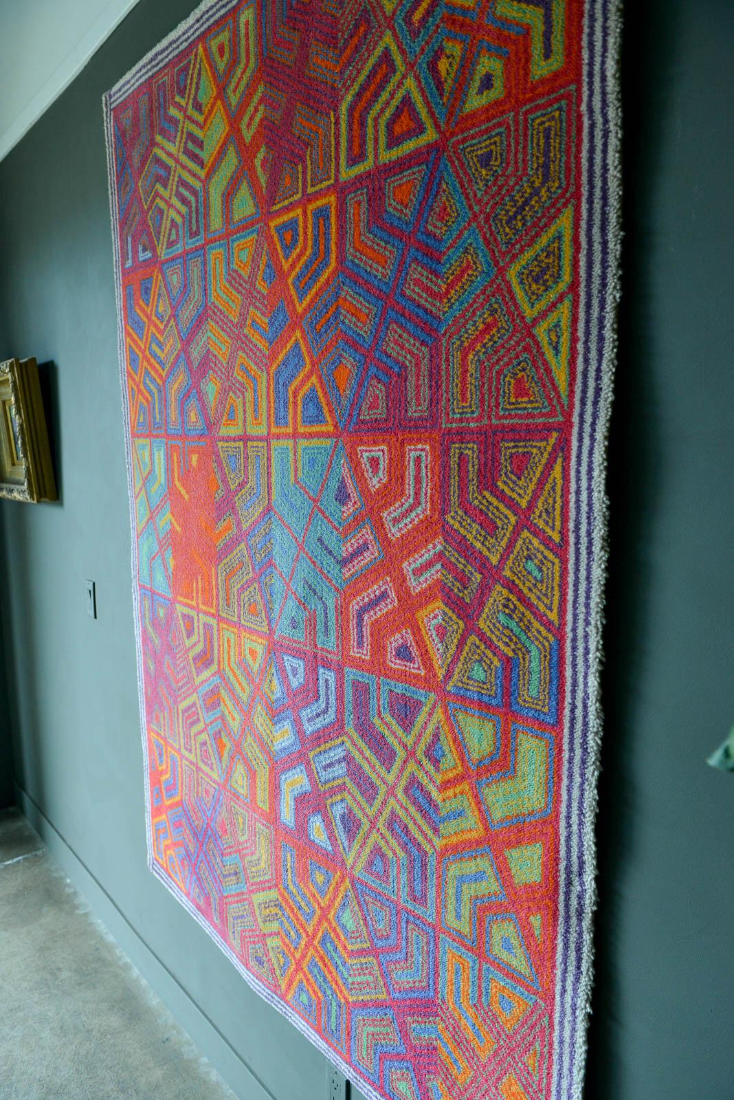Wool Niels Nedergaard 'Infinity' for Ege Axminster Rug or Wall Tapestry, 1984