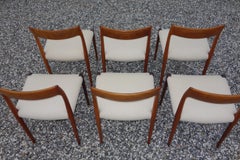 Niels O. Møller 1920-1982, 6 Rosewood Chairs Model 77 J.L. Møller, 1959