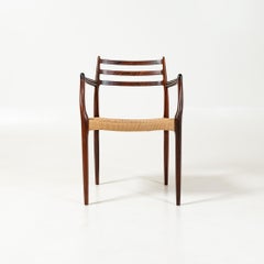 Niels O. Møller Armchair Model 62 by J.L. Møllers Møbelfabrik in Rosewood