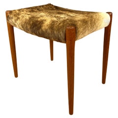 Niels O. Møller designed Model 80a Ottoman in Cowhide