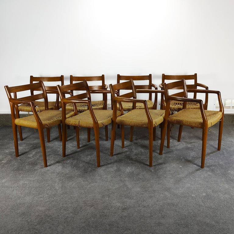 Niels O. Møller Dining Chairs Model 67 by J.L. Møllers Møbelfabrik in ...