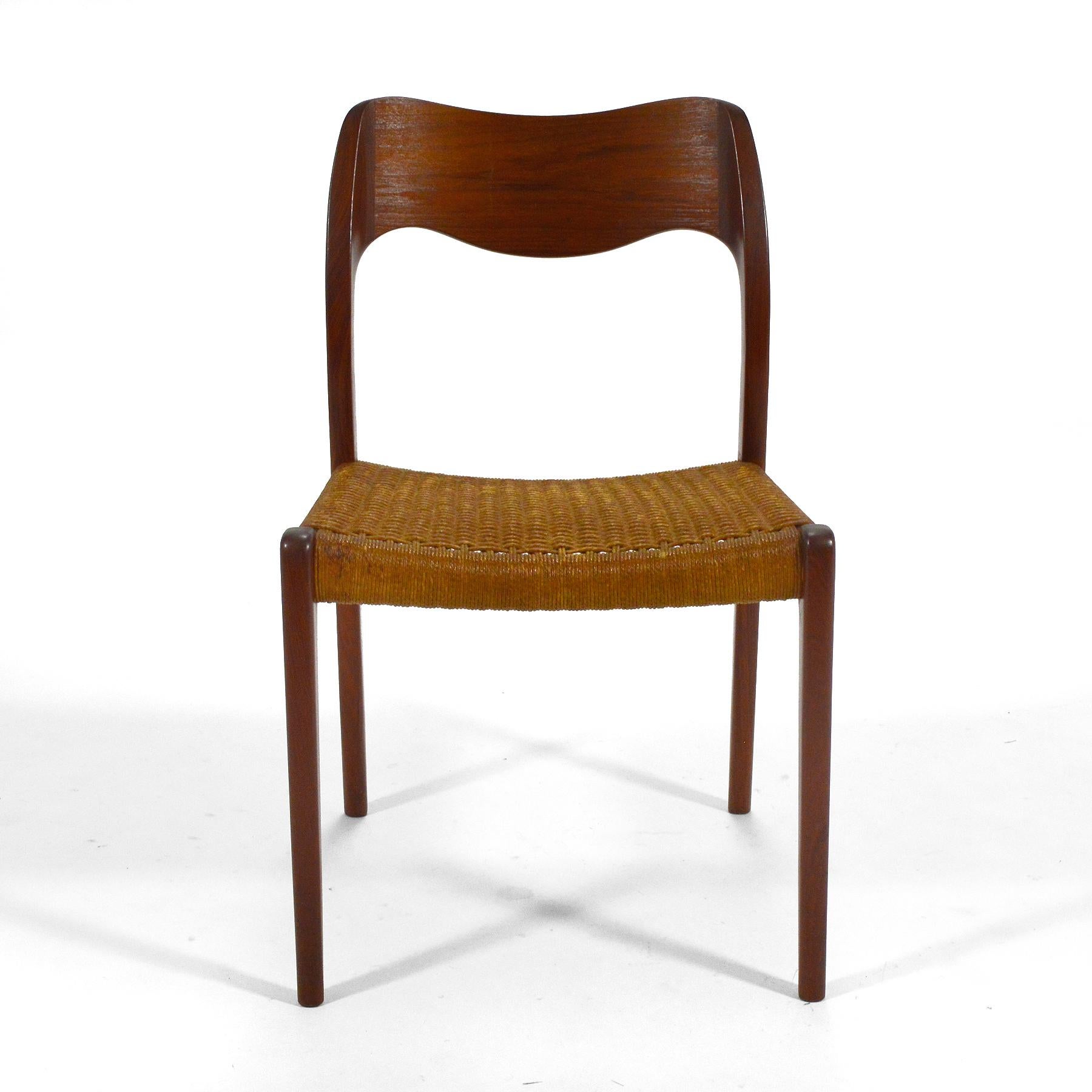 niels o moller dining chairs