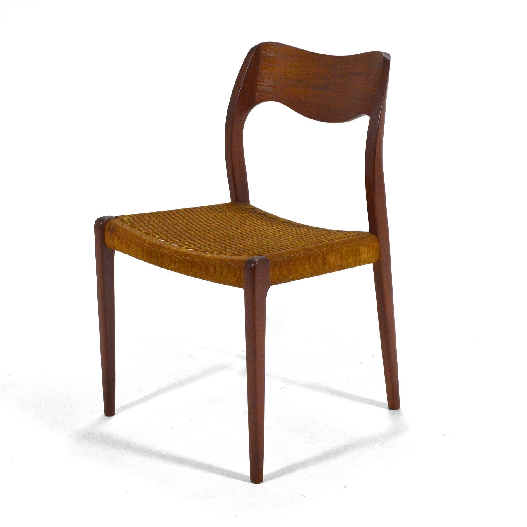 Chaises de salle à manger Niels O. Møller:: modèle 71 de J.L. Møllers Møbelfabrik Bon état - En vente à Highland, IN