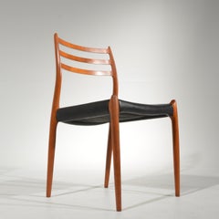 Niels O. Møller Dining Chairs Model 78 by J.L Møllers Møbelfabrik in Denmark