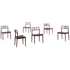 Niels O. Møller Dining Chairs Model 79 by J.L. Møllers Møbelfabrik in Denmark